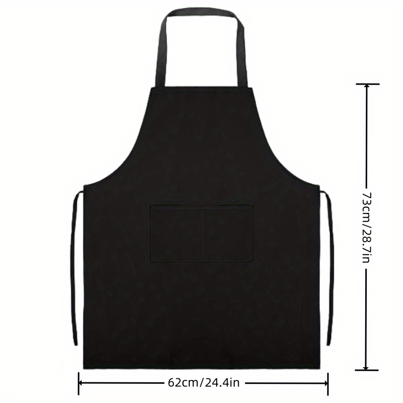 6pcs Polyester Apron Waterproof Adjustable Suspenders Apron