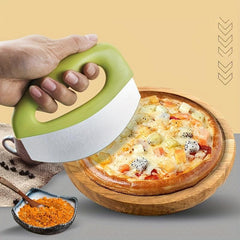 Pizza Cutter Rocker Protective Cover Easy Slicing Perfect Pies