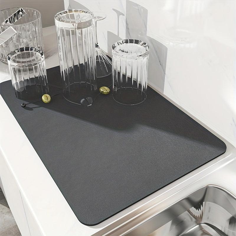 Absorbent Draining Mat Quick Dry Bathroom Kitchen Utensils Essentials