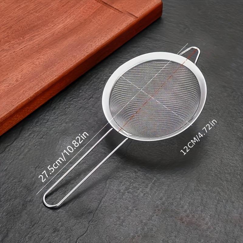 Stainless Steel Mesh Strainer with Sturdy Handle for Juicing, Soy Milk