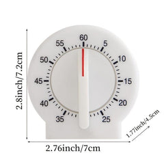 1pc Kitchen Timer 60 Minutes Mechanical Timer Reminder Alarm Clock