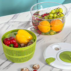 Complete Kitchen Tool Set: Salad Spinner, Fruit Basket, Vegetable Dryer