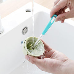 2pcs Lotus Root Washing Brush Piping Nozzle Brush Cleaning Bottle Brush