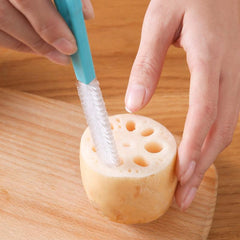 2pcs Lotus Root Washing Brush Piping Nozzle Brush Cleaning Bottle Brush