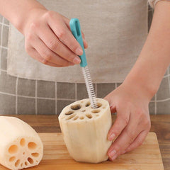 2pcs Lotus Root Washing Brush Piping Nozzle Brush Cleaning Bottle Brush