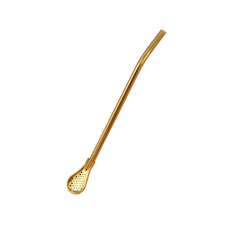 Detachable Stainless Steel Straw Colander for Straining & Storing
