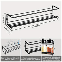 Spice Rack Organizer with Wall Sticker - Organize Your Spices Easily