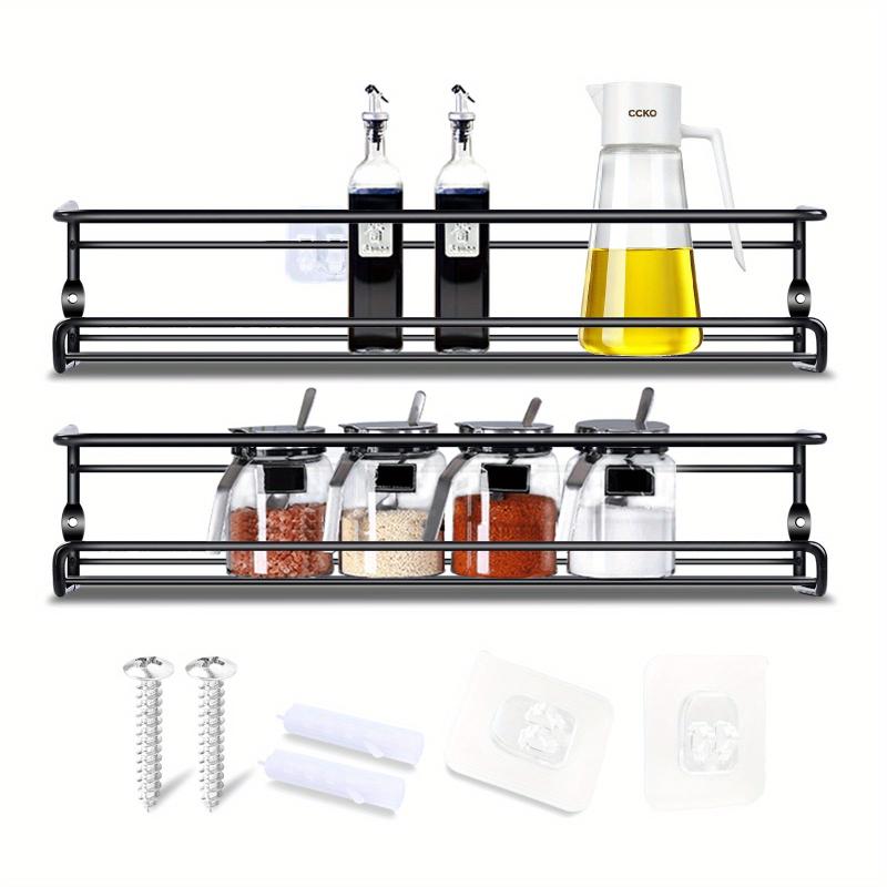 Spice Rack Organizer with Wall Sticker - Organize Your Spices Easily