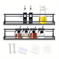 Spice Rack Organizer with Wall Sticker - Organize Your Spices Easily