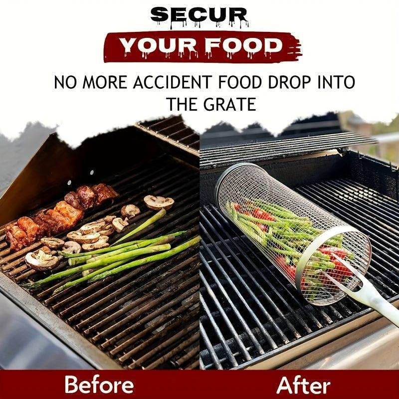Stainless Steel BBQ Grill Mesh for Grilled Vegetables and Fish