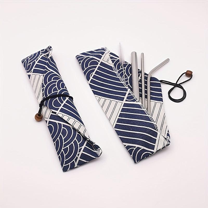 3pcs Stainless Steel Reusable Straws for Beverages