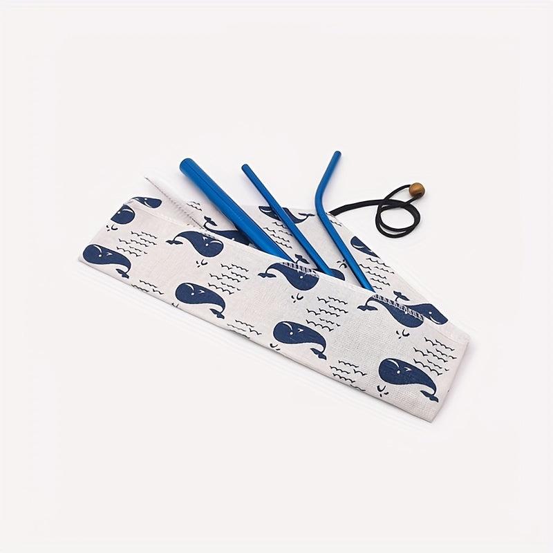 3pcs Stainless Steel Reusable Straws for Beverages