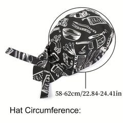 Adjustable Chef Hat and Bib Apron Set for Home Cooking