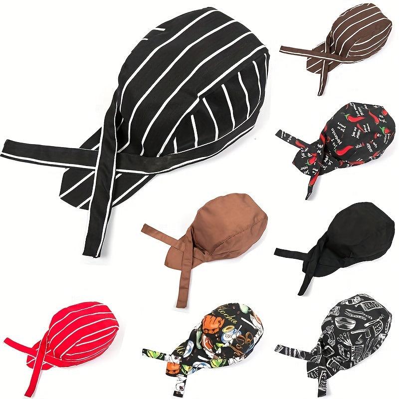 Adjustable Chef Hat and Bib Apron Set for Home Cooking