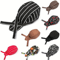 Adjustable Chef Hat and Bib Apron Set for Home Cooking