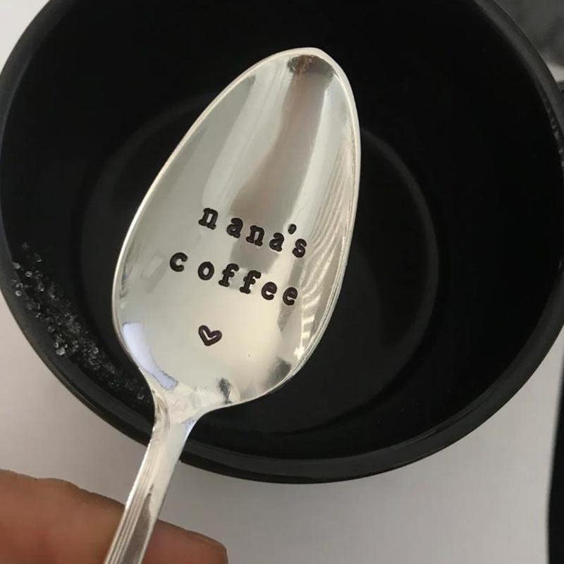 1pc Dessert Spoon Stainless Steel Nana's Coffee Milk Spoon