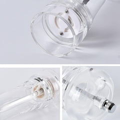 Refillable Salt & Pepper Grinder Bottles Acrylic Material