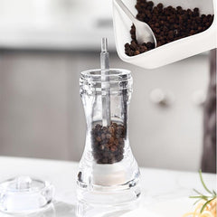 Refillable Salt & Pepper Grinder Bottles Acrylic Material