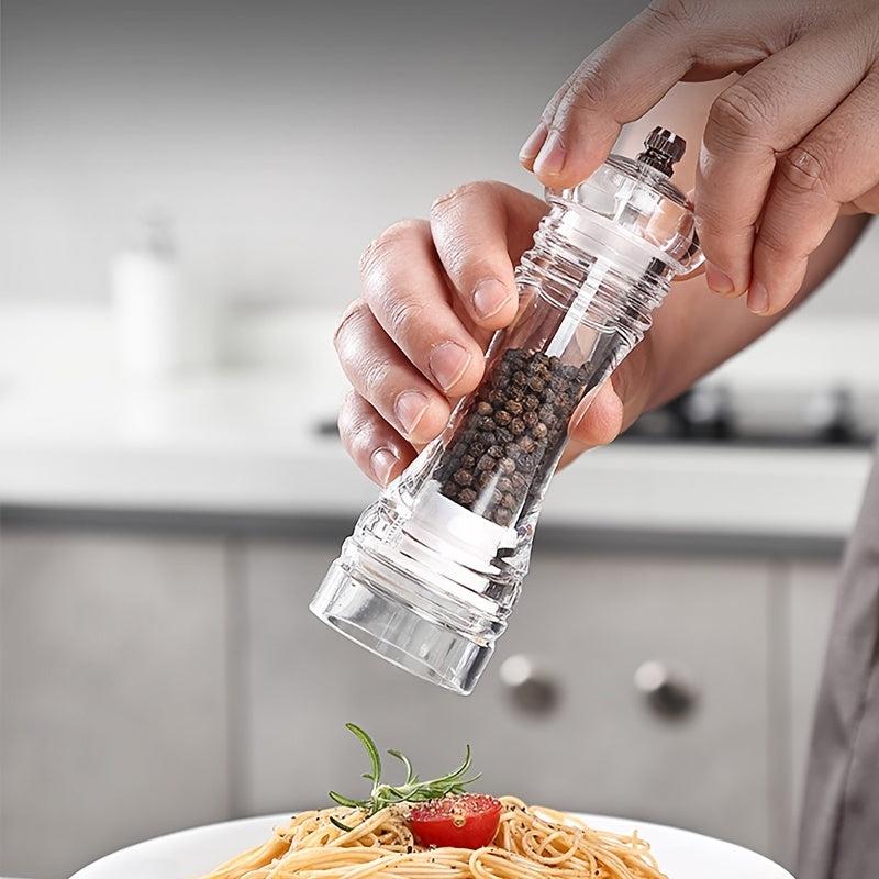Refillable Salt & Pepper Grinder Bottles Acrylic Material