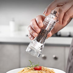Refillable Salt & Pepper Grinder Bottles Acrylic Material