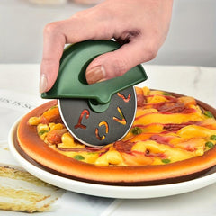 Pizza Cutter Wheel Easy Slicing Effortless Blade Guard Ergonomic Handle