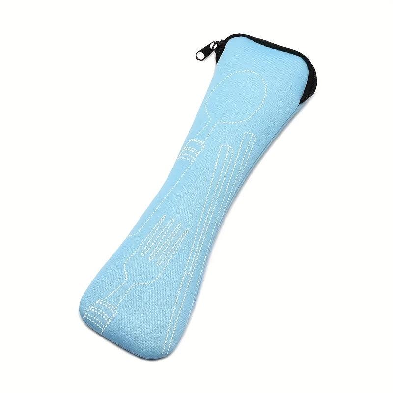 2pcs Portable Cutlery Storage Bag Kitchen Organizer for Outdoor Travel