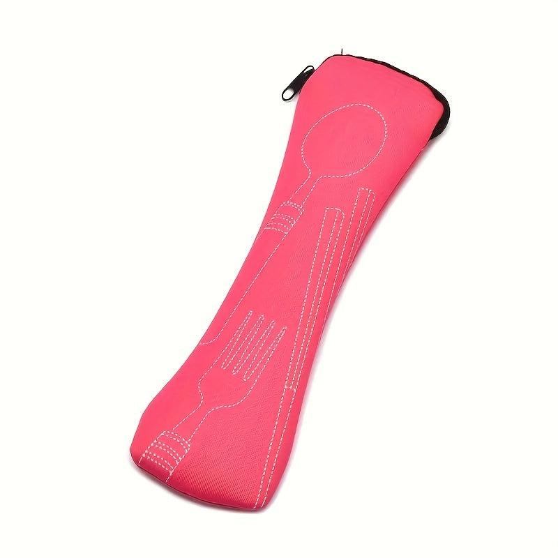 2pcs Portable Cutlery Storage Bag Kitchen Organizer for Outdoor Travel