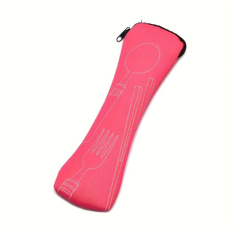 2pcs Portable Cutlery Storage Bag Kitchen Organizer for Outdoor Travel
