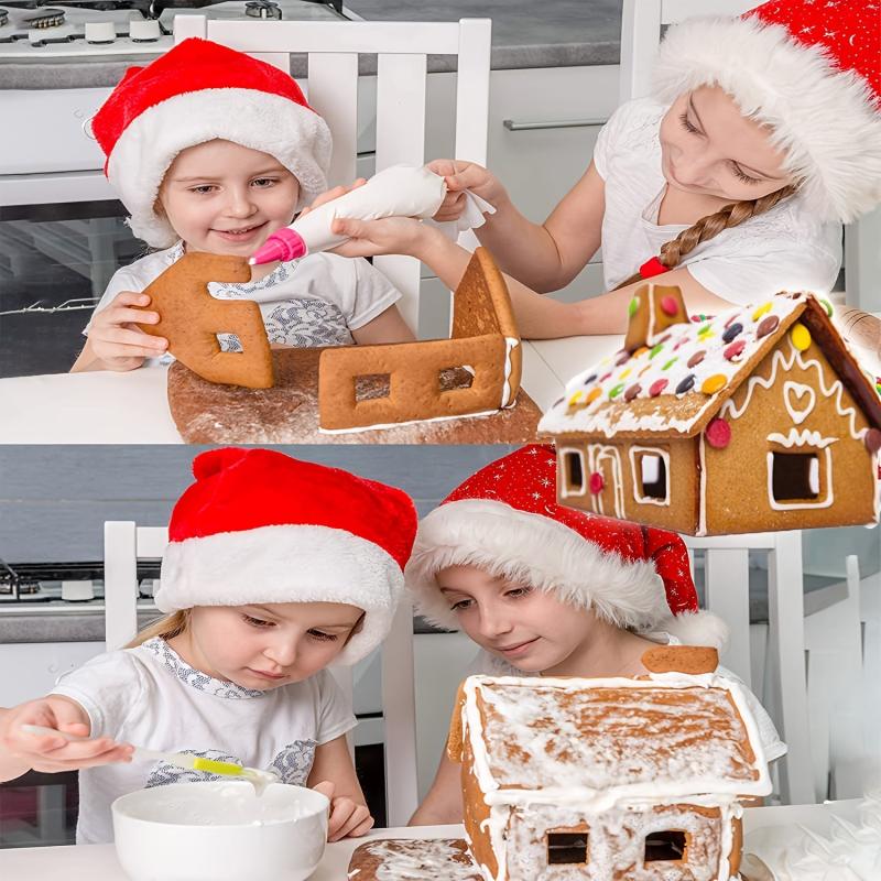 18pcs 3D Gingerbread House Biscuit Mold Set Stainless Steel Christmas Tree Snowm