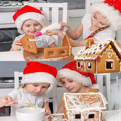 18pcs 3D Gingerbread House Biscuit Mold Set Stainless Steel Christmas Tree Snowm