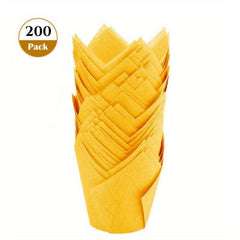200pcs Tulip Cupcake Liners Baking Cups for Party Supplies