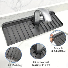 Plastic Placemat Faucet Drain Mat Kitchen Bathroom Non-slip