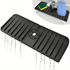 Plastic Placemat Faucet Drain Mat Kitchen Bathroom Non-slip