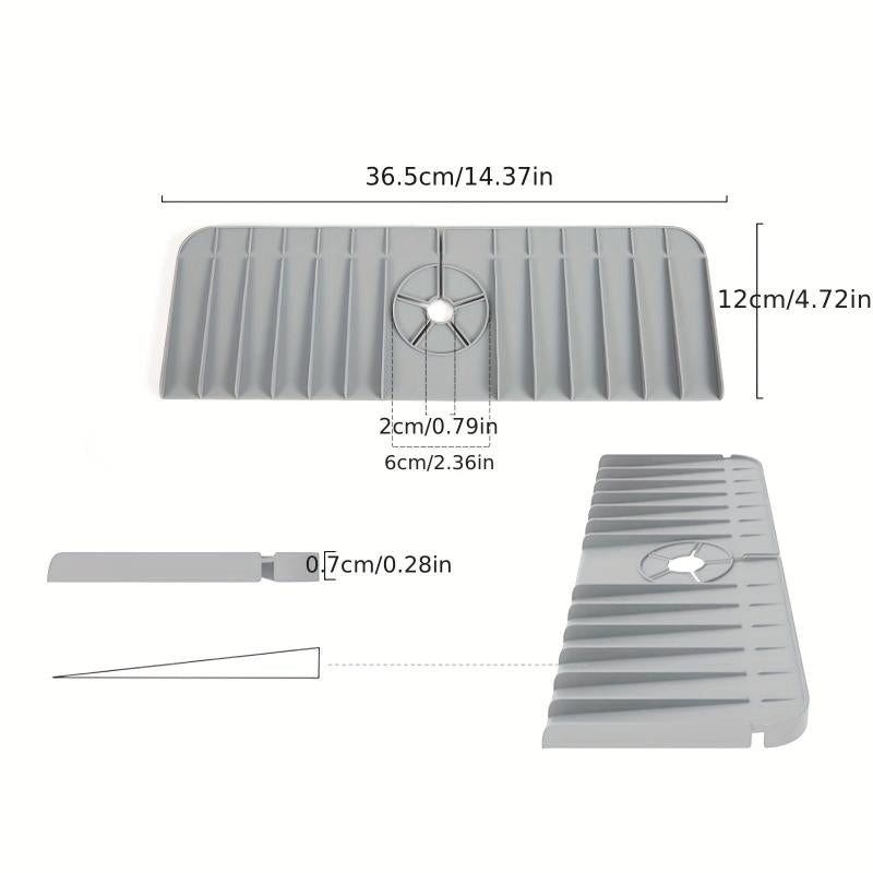 Plastic Placemat Faucet Drain Mat Kitchen Bathroom Non-slip