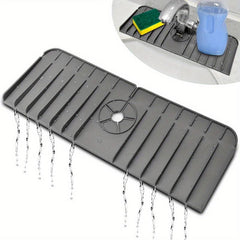 Plastic Placemat Faucet Drain Mat Kitchen Bathroom Non-slip