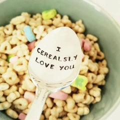 1pc I Love You Spoon Anniversary Gift Cereal Lover Gift