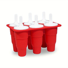 Collapsible Popsicles Mold Silicone Ice Pop Molds 2 Pack Easy Release