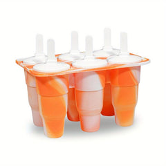 Collapsible Popsicles Mold Silicone Ice Pop Molds 2 Pack Easy Release