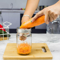 Mason Jar Grater Vegetable Shredder Lid For Regular Mouth Jars