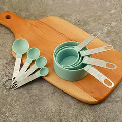 8pcs Measuring Cups & Spoons Set Stainless Multifunctional Spoo