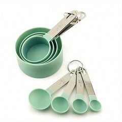8pcs Measuring Cups & Spoons Set Stainless Multifunctional Spoo