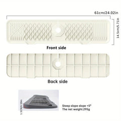 Silicone Faucet Water Catcher Mat Sink Draining Pad