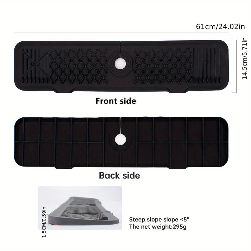 Silicone Faucet Water Catcher Mat Sink Draining Pad