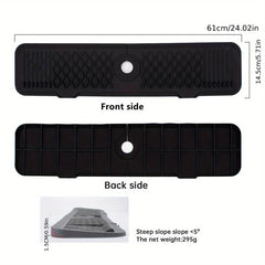 Silicone Faucet Water Catcher Mat Sink Draining Pad
