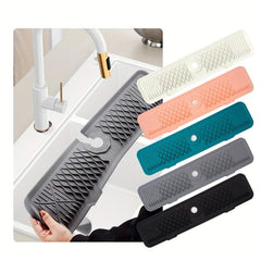 Silicone Faucet Water Catcher Mat Sink Draining Pad