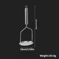 Stainless Steel Potato Masher with Non Slip Handle
