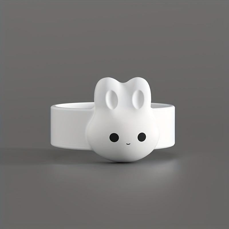 2pcs Magnetic Milk Powder Spoon Holder Cartoon Rabbit Spoon Fixer
