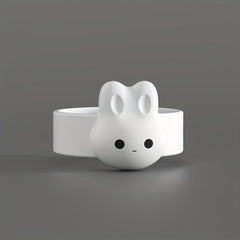 2pcs Magnetic Milk Powder Spoon Holder Cartoon Rabbit Spoon Fixer