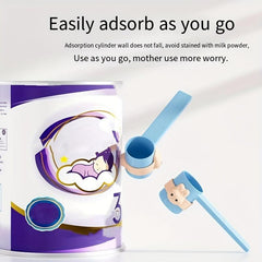 2pcs Magnetic Milk Powder Spoon Holder Cartoon Rabbit Spoon Fixer