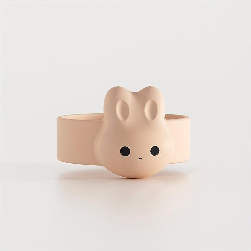 2pcs Magnetic Milk Powder Spoon Holder Cartoon Rabbit Spoon Fixer